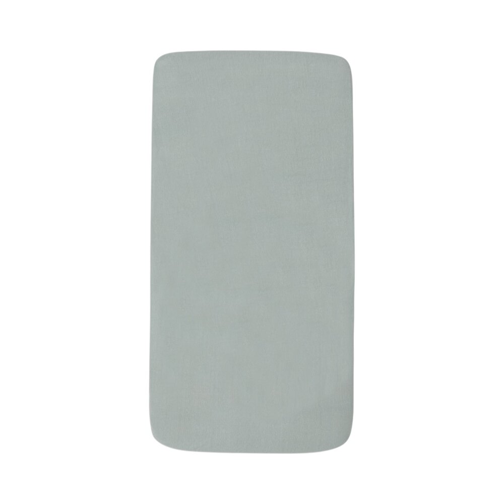Hoeslaken Jersey 70/75x140/150cm (2pack) Sea Green/Biscuit