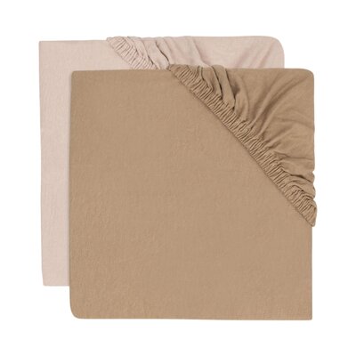 Hoeslaken Jersey 40/50x80/90cm (2pack) Wild Rose/Biscuit