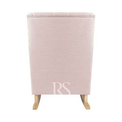 Schommelstoel Royal Rocker blush pink, naturel poten