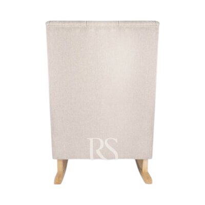 Schommelstoel Royal Rocker natural linen beige, naturel poten