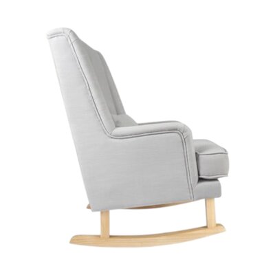 Schommelstoel Bliss Rocker silver grey, naturel poten