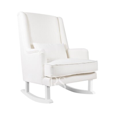 Schommelstoel Bliss Rocker snow white, witte poten