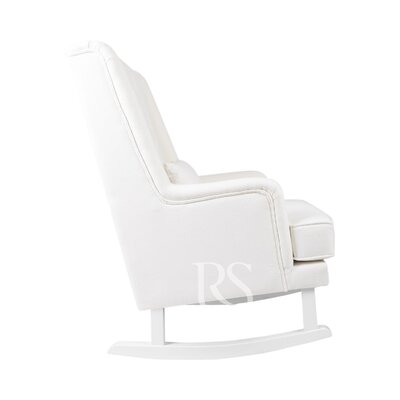 Schommelstoel Bliss Rocker snow white, witte poten