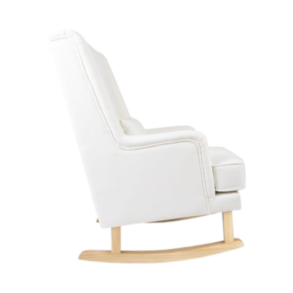 Schommelstoel Bliss Rocker snow white, naturel poten
