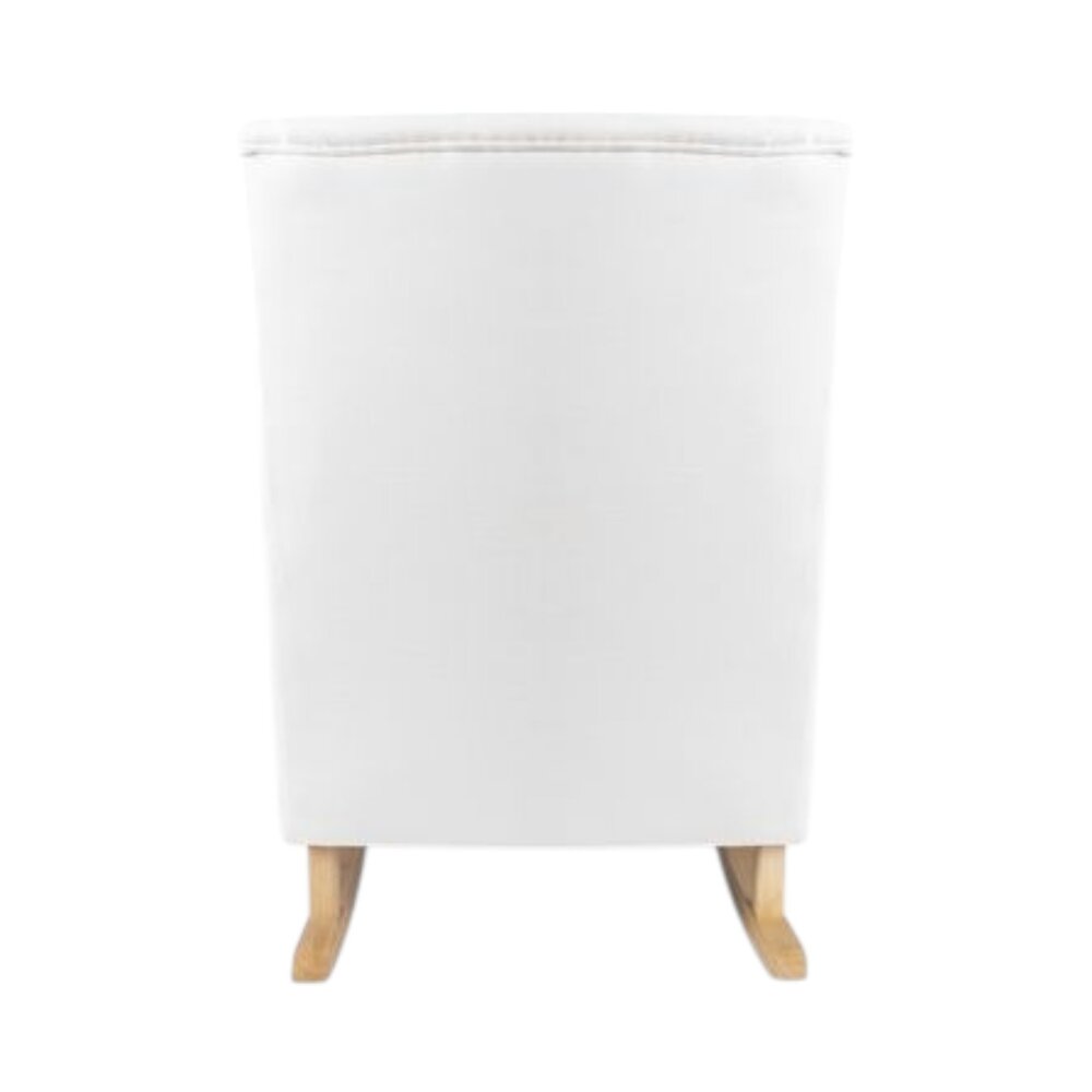 Schommelstoel Bliss Rocker snow white, naturel poten