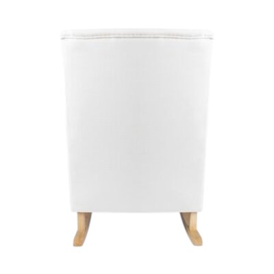 Schommelstoel Bliss Rocker snow white, naturel poten