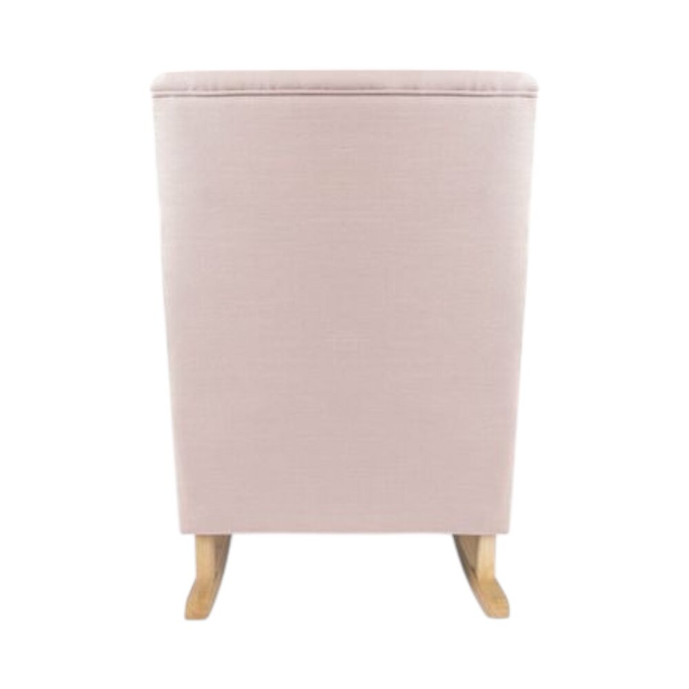 Schommelstoel Bliss Rocker blush pink, naturel poten