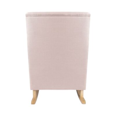 Schommelstoel Bliss Rocker blush pink, naturel poten