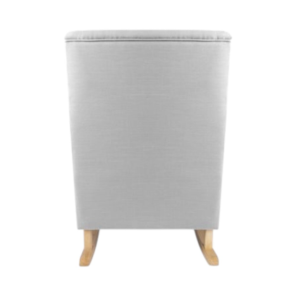 Schommelstoel Bliss Rocker silver grey, naturel poten