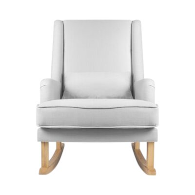 Schommelstoel Bliss Rocker silver grey, naturel poten