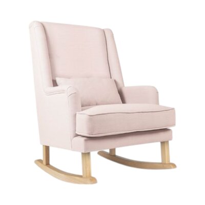 Schommelstoel Bliss Rocker blush pink, naturel poten
