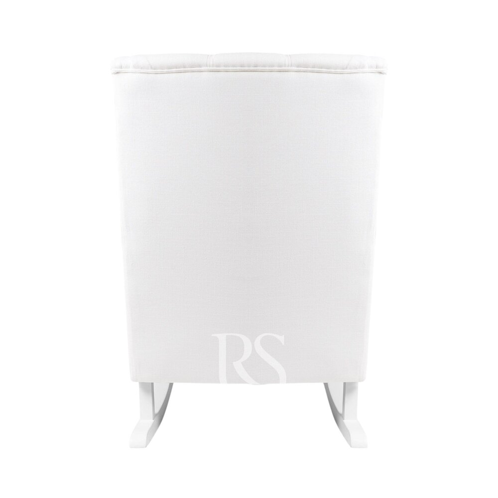 Schommelstoel Bliss Rocker snow white, witte poten