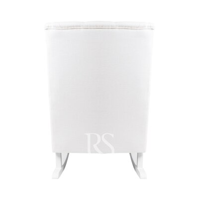 Schommelstoel Bliss Rocker snow white, witte poten