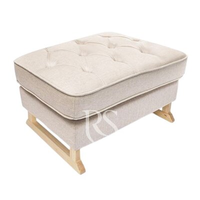 Voetbank Royal natural linen beige, naturel poten