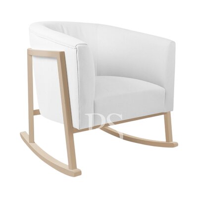 Schommelstoel Cruz Rocker teddy Off-white, naturel poten