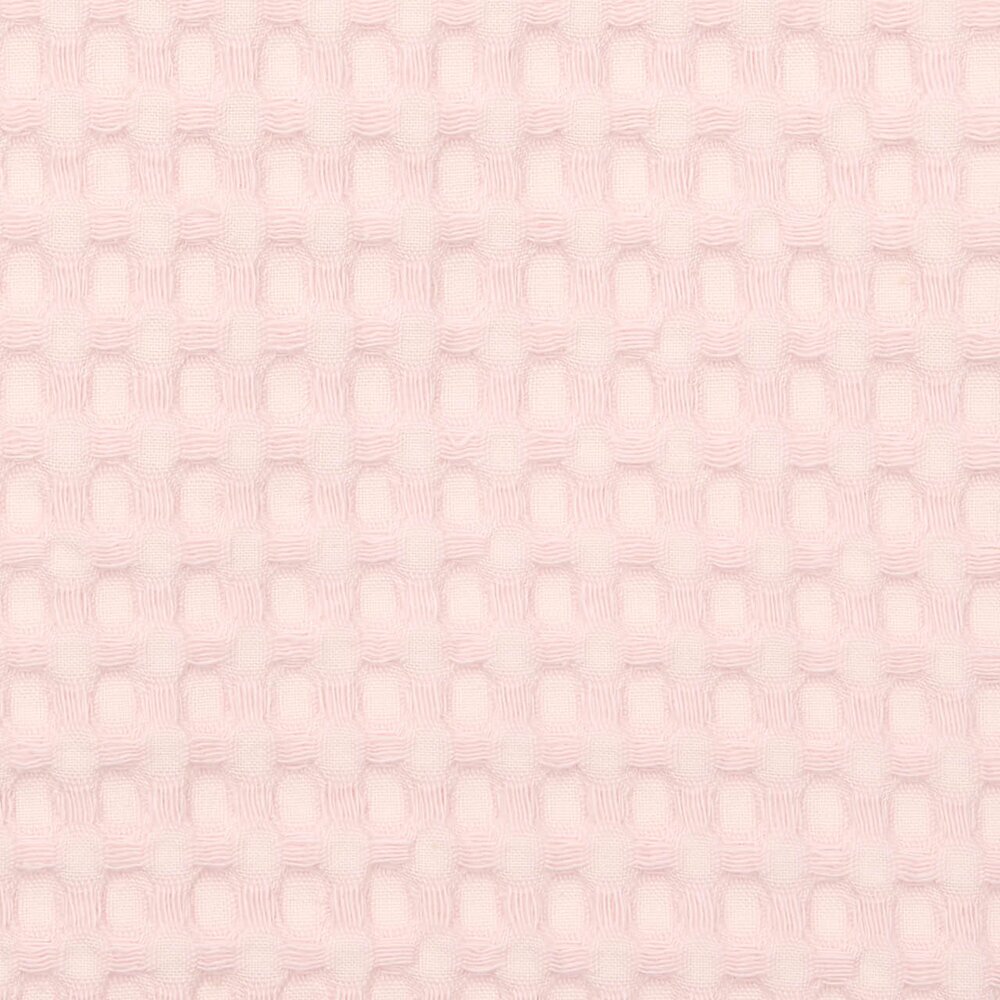 Wiegdeken wafel/teddy Oslo 100x75 cm cotton candy