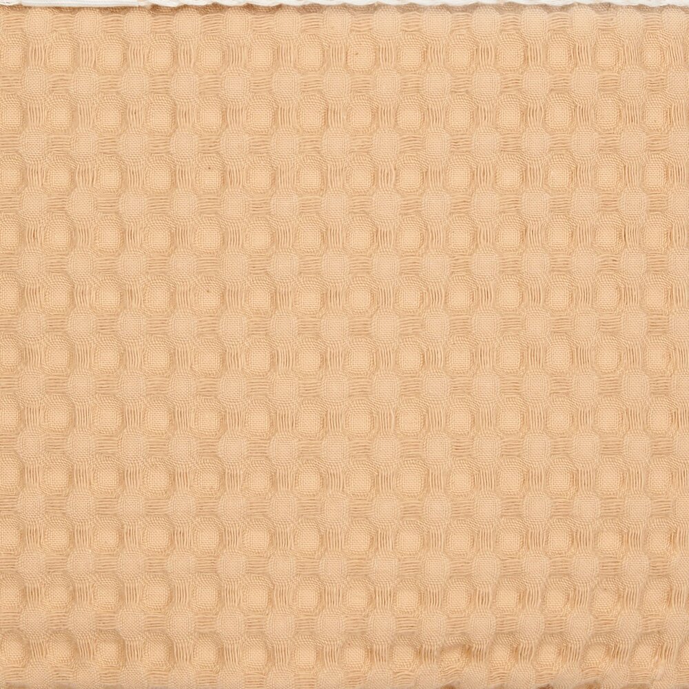 Wiegdeken wafel/teddy Oslo 100x75 cm straw
