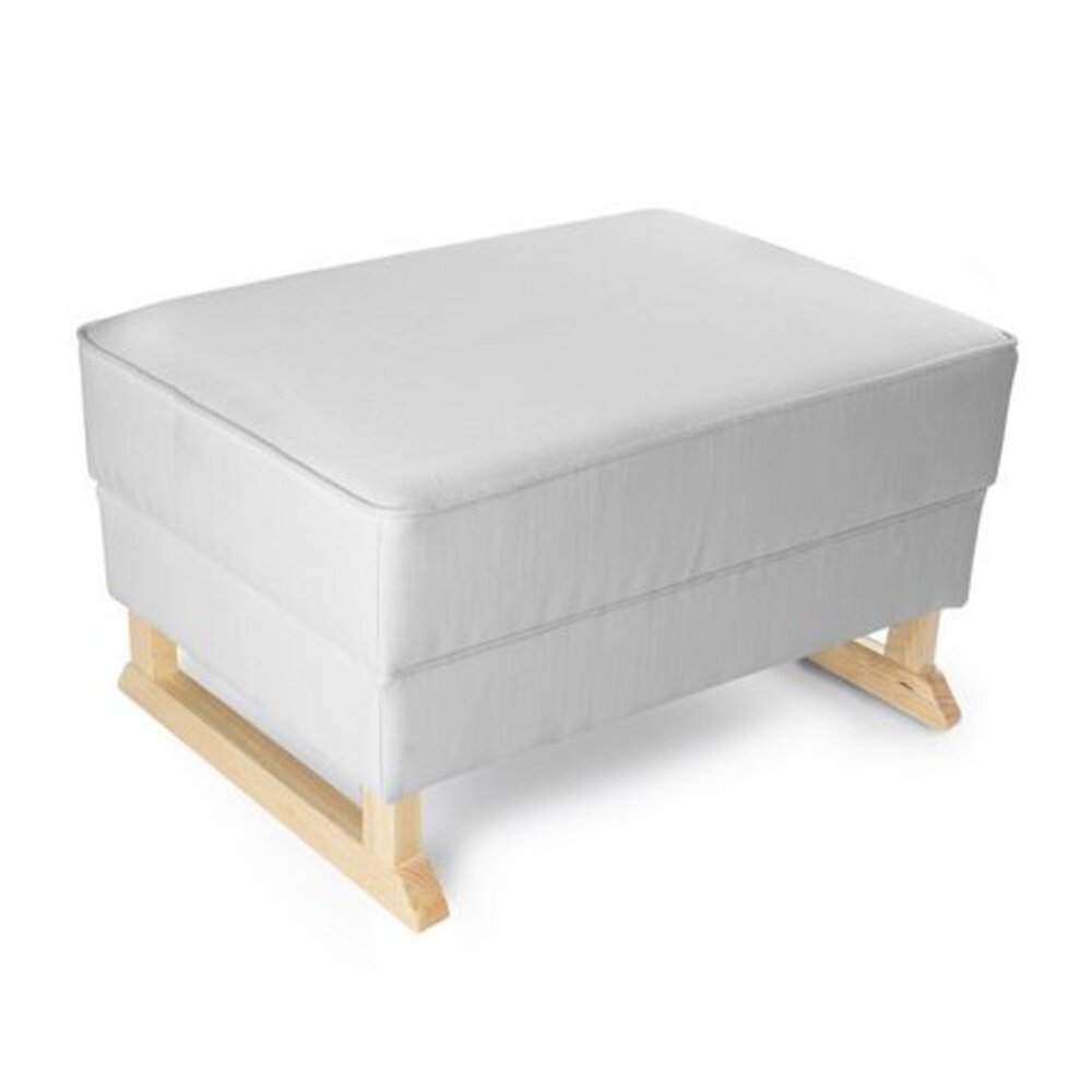 Voetbank Bliss silver grey, naturel legs