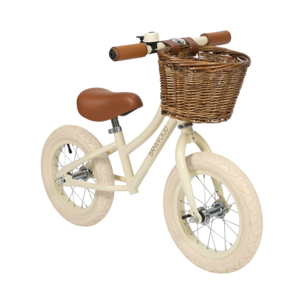Balance Bike loopfiets First Go Cream