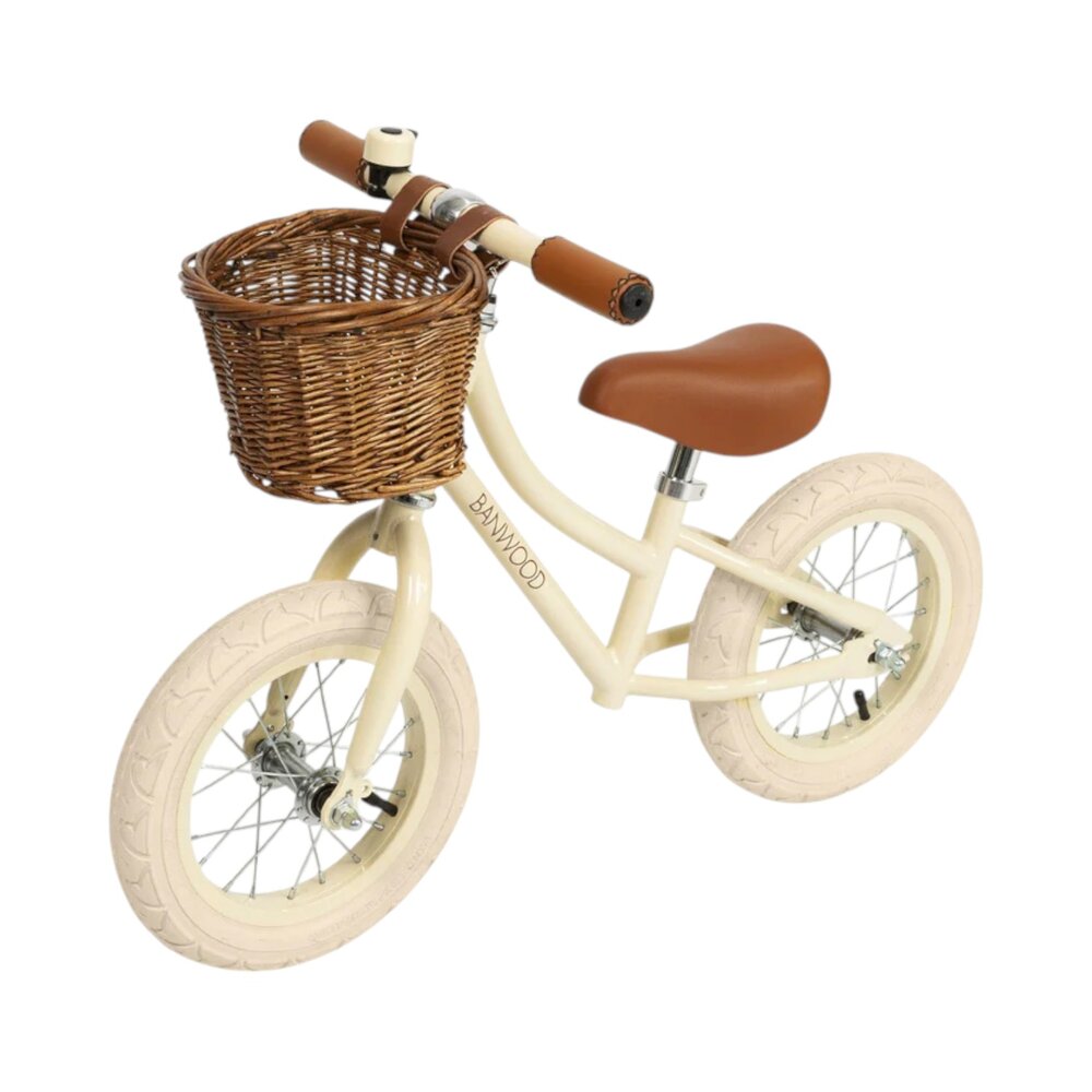 Balance Bike loopfiets First Go Cream