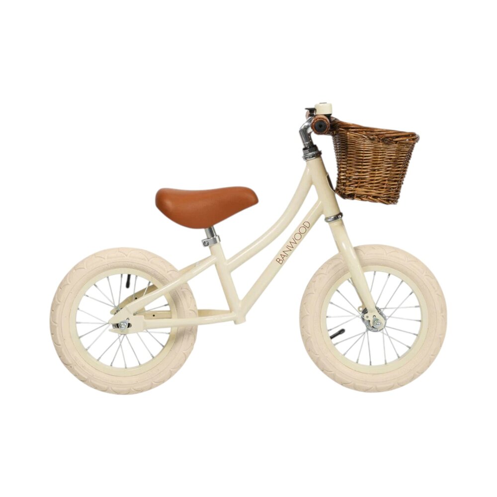 Balance Bike loopfiets First Go Cream