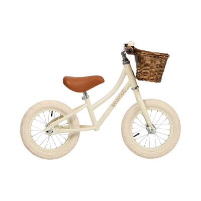 Balance Bike loopfiets First Go Cream