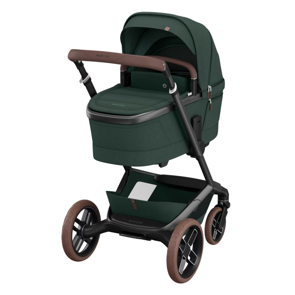 Fame Bundel: kinderwagen + reiswieg + Pebble 360 Pro² + gratis FamilyFix 360 Pro base twillic green