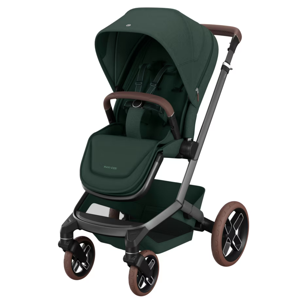 Fame Bundel: kinderwagen + reiswieg + Pebble 360 Pro² + gratis FamilyFix 360 Pro base twillic green