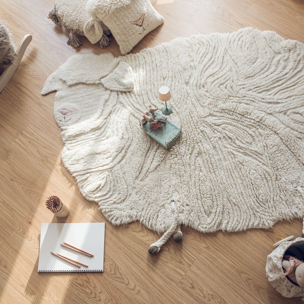 Wollen tapijt Pink Nose Sheep - 120 x 170 cm