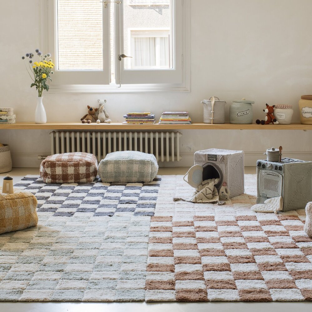 Wasbaar tapijt Kitchen Tiles Blue Sage - 170 x 240