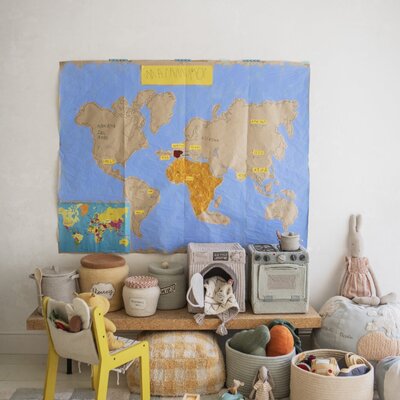 Wasbaar tapijt Kitchen Tiles Blue Sage - 170 x 240