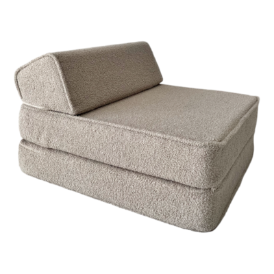 Kinderstoel Lounger bouclé Beige