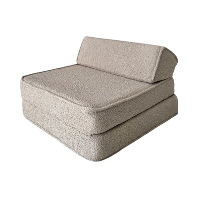 Kinderstoel Lounger bouclé Beige