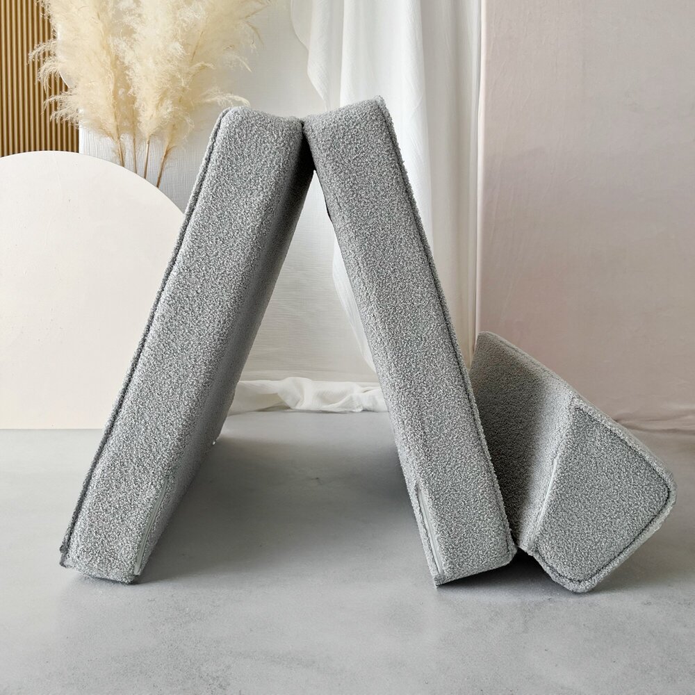 Kinderstoel Lounger bouclé Grey