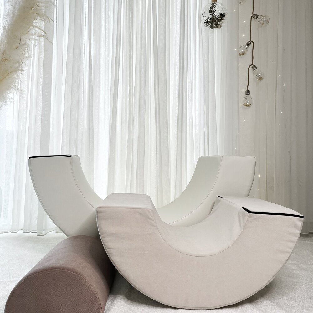Foam speelset regenboog (3st) Beige