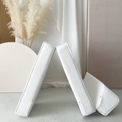 Kinderstoel Lounger bouclé White