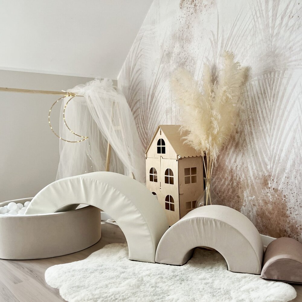 Foam speelset regenboog (3st) Beige