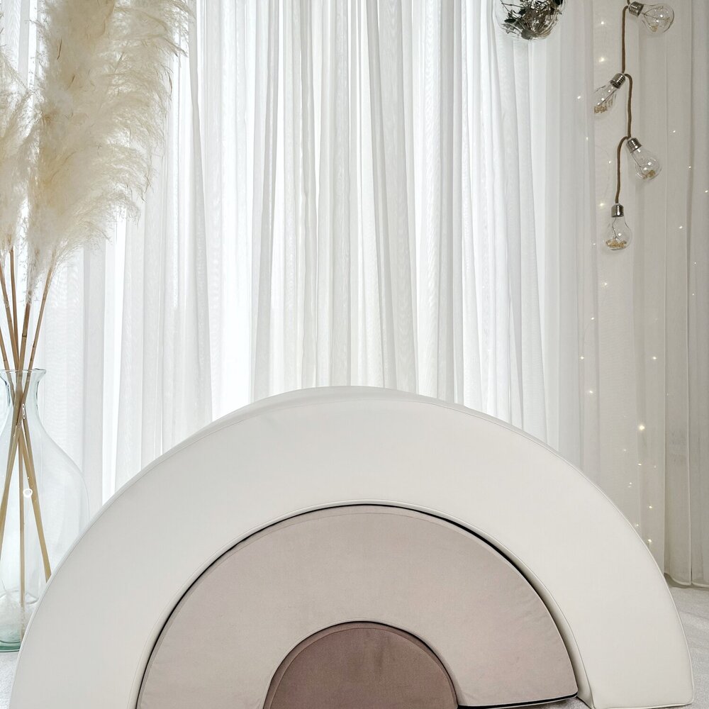 Foam speelset regenboog (3st) Beige