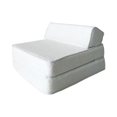 Kinderstoel Lounger bouclé White