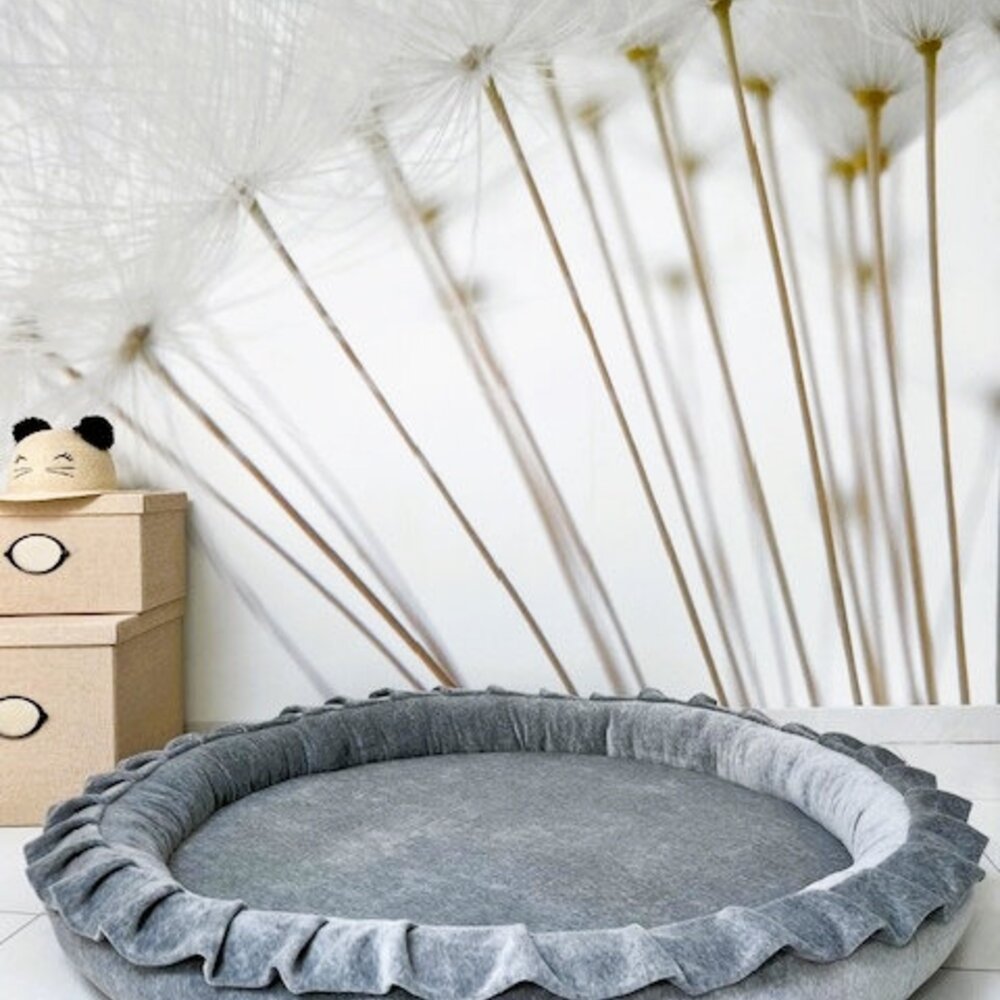 Speelnest soft velvet Grey