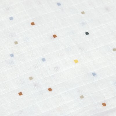 Swaddle & Burp Blanket M GOTS Happy Fruits 3 pcs, 60 x 60 cm Blue 