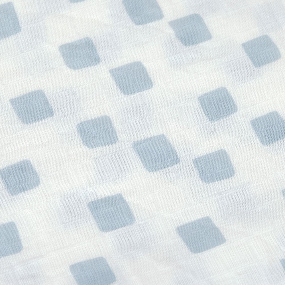 Swaddle & Burp Blanket M GOTS Happy Fruits 3 pcs, 60 x 60 cm Blue 