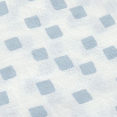 Swaddle & Burp Blanket M GOTS Happy Fruits 3 pcs, 60 x 60 cm Blue 