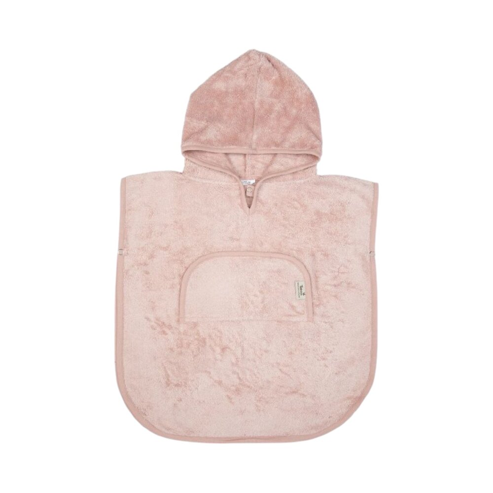 Poncho v-neck (1-4y) Misty rose