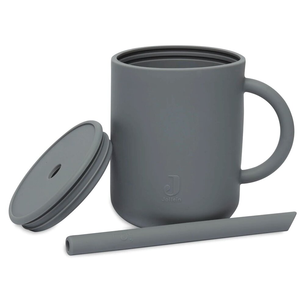 Drinkbeker siliconen Storm Grey
