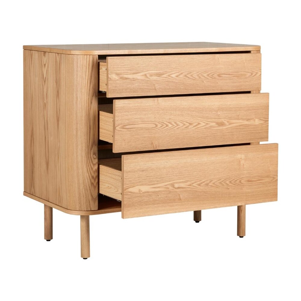 Commode 3 laden Yume Natural ash wood