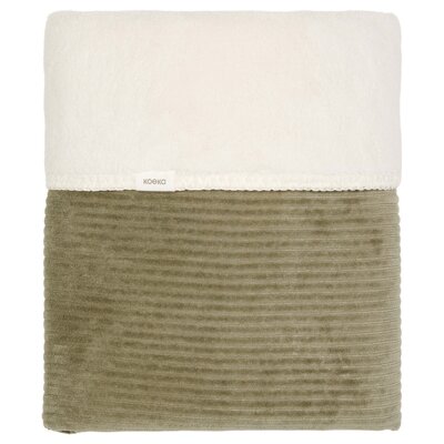 Wiegdeken teddy Vik 75x100 cm cm moss
