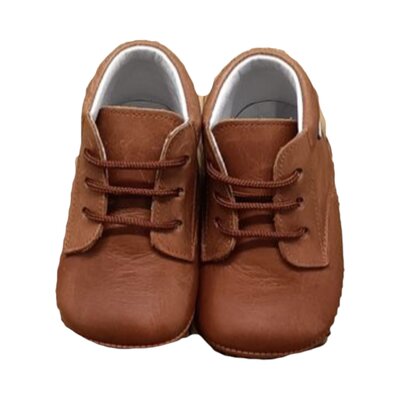 Babychic eerste schoentje veters Jacinto cognac