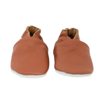 Babysoft slofjes leder Cognac