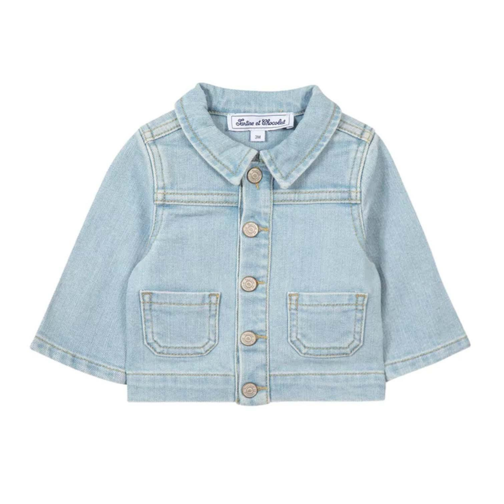 Jeans vestje jeans blauw